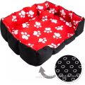 Red Washable warm comfortable cat dog pet bed